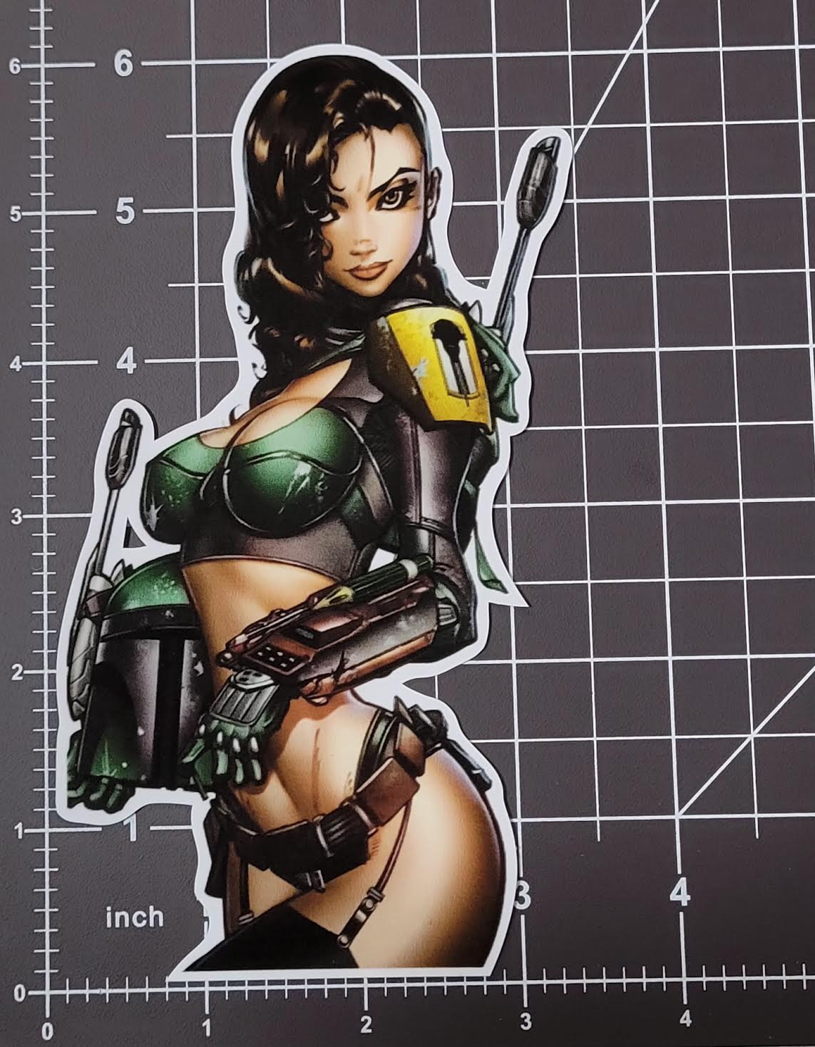 Star Wars Boba Fett Lady Fett Sticker 6"