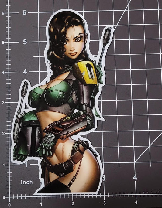 Star Wars Boba Fett Lady Fett Sticker 6"