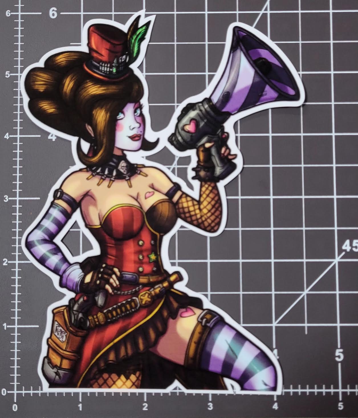 Bordelands Moxxi V1 Sticker 6"