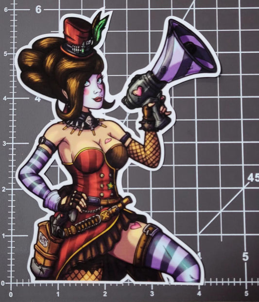 Bordelands Moxxi V1 Sticker 6"