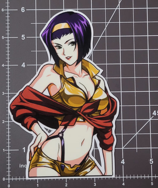 Cowboy Bebop Faye Valentine V2 Sticker 6"