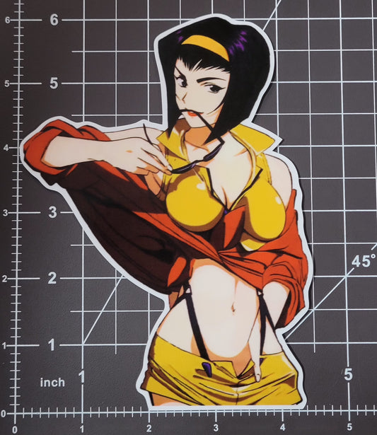 Cowboy Bebop Faye Valentine V1 Sticker 6"